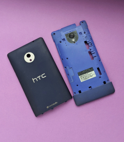 Кришка + середня частина + скло камери HTC Windows Phone 8X синя