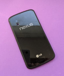 Кришка LG Google Nexus 4 С-сток з рамкою чорна