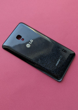 Кришка LG Optimus F6 чорна А-сток
