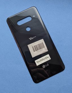 Кришка LG V40 чорна з синім відливом B-сток
