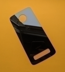 Крышка Motorola Moto Z3 чёрная B-сток