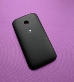 Кришка Motorola Moto E чорна (B-сток)