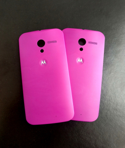 Кришка Motorola Moto X рожева (пурпурна)