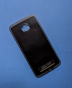 Крышка корпус Motorola Moto Z2 Force чёрная C-сток