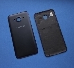 Кришка Samsung Galaxy J3 (2016) j320 А-сток чорна