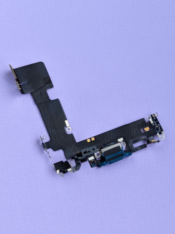 Шлейф порт зарядки нижній Apple iPhone 13 оригінал (синій конектор)