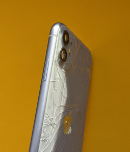 Рамка корпуса Apple iPhone 11 сиреневая С-сток (стекло камеры целое) - фото 4