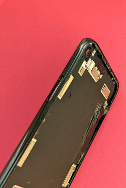 Средняя часть корпуса Motorola Moto G Pro рамка боковая (C-сток) чёрная - фото 3