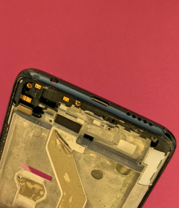 Средняя часть корпуса Motorola Moto G Pro рамка боковая (C-сток) чёрная - фото 4