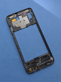 Рамка корпуса боковая Samsung Galaxy A20 (2019) a205f чёрная А-сток - фото 2