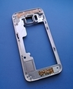 Корпус рамки для Samsung Galaxy S6 Edge сріблястого кольору