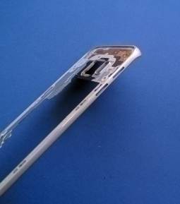 Рамка корпуса Samsung Galaxy S6 Edge серебро - фото 3