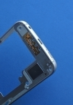 Рамка корпуса Samsung Galaxy S6 Edge серебро - фото 5
