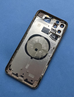 Рамка корпуса Apple iPhone 11 Pro Max золотая (B-сток) стекла камеры целые - фото 2