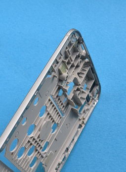 Рамка корпуса боковая Google Nexus 6 серебро B-сток - фото 3