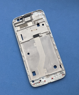 Средняя часть корпуса Motorola Moto G4 Play серебро боковая рамка А-сток - фото 2