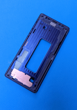 Рамка корпусу бокова Samsung Galaxy Note 9 n960f синя оригінал (А-сток) Ocean Blue