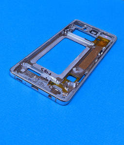 Рамка корпусу бокова Samsung Galaxy S10 Plus g975f серебро оригінал (А-сток) - фото 2