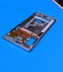 Рамка корпусу бокова Samsung Galaxy Note 10 Plus n975f серебро оригінал (А-сток) - фото 2