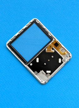 Передняя часть корпуса Apple iPod Nano 3 Gen стекло + джойстик (серебро, А-сток) - фото 2