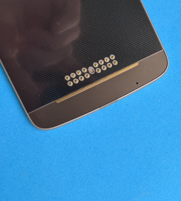 Золота накладка скляна нижня для Motorola Moto Z Force