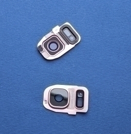 Скло на камеру Samsung Galaxy S7 Edge рожеве