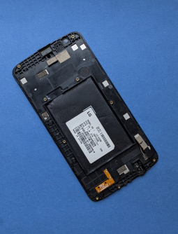Дисплей (экран) LG K7 2016 (X210, k330) А-сток чёрный в рамке - фото 2