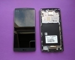 Дисплей LG V10 чорний в рамці (В сток)