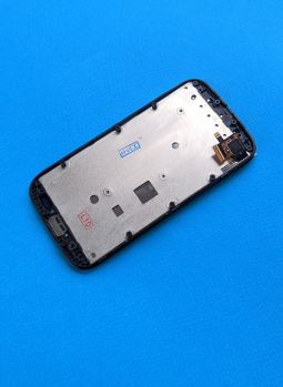 Дисплей (екран) Motorola Moto E оригінал в рамці чорний новий - фото 2