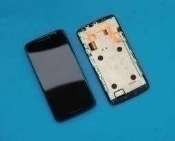 Дисплей (экран) Motorola Moto X Play / Droid Maxx 2 чёрный - изображение 2