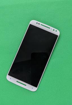 Дисплей (екран) Motorola Moto X Style білий оригінал А-сток з розбірки