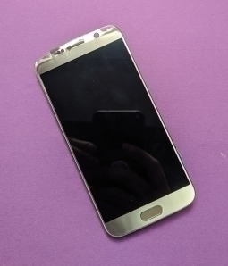 Дисплей (екран) Samsung Galaxy S6 g920v золотий С-сток