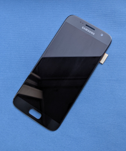 Дисплей (екран) Samsung Galaxy S7 чорний B-сток оригінал (є вигорання)