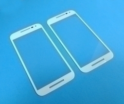 Стекло экрана (линза) Motorola Moto G3 белая - изображение 2