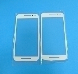 Стекло экрана (линза) Motorola Moto G3 белая - изображение 3