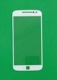 Линза (стекло) Motorola Moto G4 Plus белая