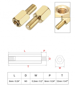 Lot Of 4pcs Standoff 6mm 2