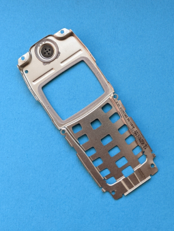 Средняя часть корпуса Nokia 1100b металлическая панель оригинал с разборки - фото 2
