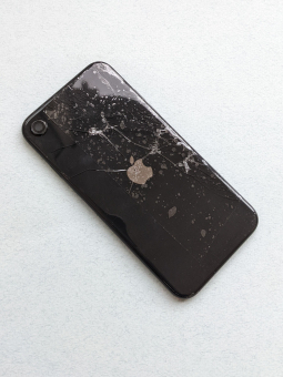 Рамка корпусу бокова Apple iPhone SE 2 (2020) чорна (B-сток)