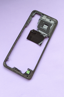 Рамка корпусу бокова Xiaomi Redmi Note 11 (антени NFC, GSM, Wi-FI) чорна А-сток - фото 2