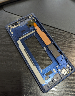 Рамка корпусу бокова Samsung Galaxy Note 9 n960f синя оригінал (B-сток) Ocean Blue