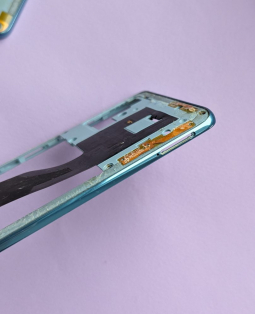 Рамка корпусу бокова з антенами мережі і NFC для Samsung Galaxy A51 Prism Crush Blue блакитна (А-сток) - 3