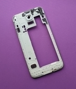 Бічна рамка корпусу Samsung Galaxy S5 А-сток срібляста