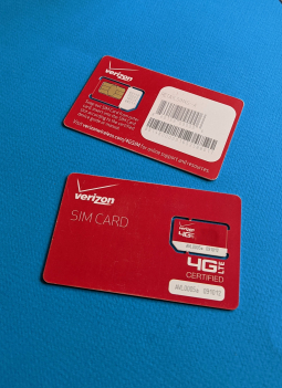 Нова SIM-карта Verizon Wireless 4G LTE SIM Card 2FF (RETAILSIM4G-A) США