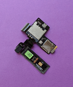 Сім / microSD роз'єм на шлейфі HTC One V