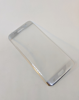 Захисне скло Samsung Galaxy S7 Edge сріблясте на весь екран