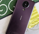 Кришка (корпус) Nokia 1.4 бузкова Dusk А-сток (скло камери + кнопки)