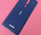 Кришка Nokia 3.1 Plus синяя оригінал з розборки (С-сток)