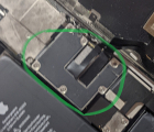 Панель (защитный фиксатор) металлический Apple iPhone 11 Pro Max на шлейфы камер, нижнего и экрана - фото 2