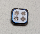 Скло камери в рамці Motorola Moto G9 синій колір